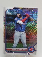 Ronnier Quintero 2022 1st Bowman Chrome #BCP-124 Mojo Refractor Cubs