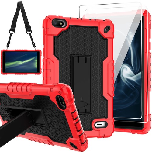 For BLU M8L Tablet 8 Inch Heavy Duty Rubber Case Shockproof Drop-Proof For kids - Picture 132 of 145
