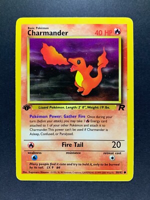 Pokemon Team Rocket Uncommon Dark Charmeleon #32