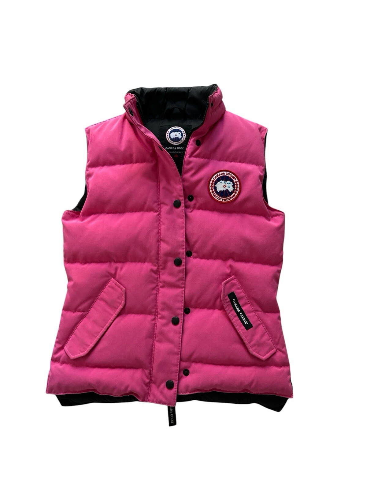 CANADA GOOSE Women FREESTYLE DOWN VEST XS Extra Small Pink Authentic 2832L
