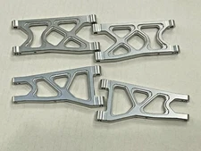 Aluminum Front and Rear Suspension A Arms for Arrma Granite 3S BLX MEGA Silver 