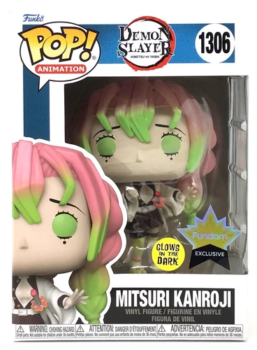 Funko Pop! Demon Slayer Mitsuri #1306 Glow Fundom Exclusive with Protector