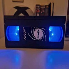 007 James Bond LED VHS Tape Light Lamp Birthday Christmas Gift Ideas Retro