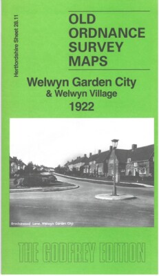 Welwyn Garden City & Welwyn Village 1922  Herts Sheet 28.11 by Barrie Trinder