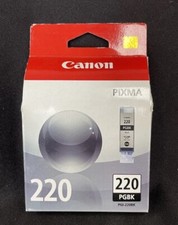 Canon PGI-220BK PGBK 220 Black Ink Cartridge Genuine Sealed