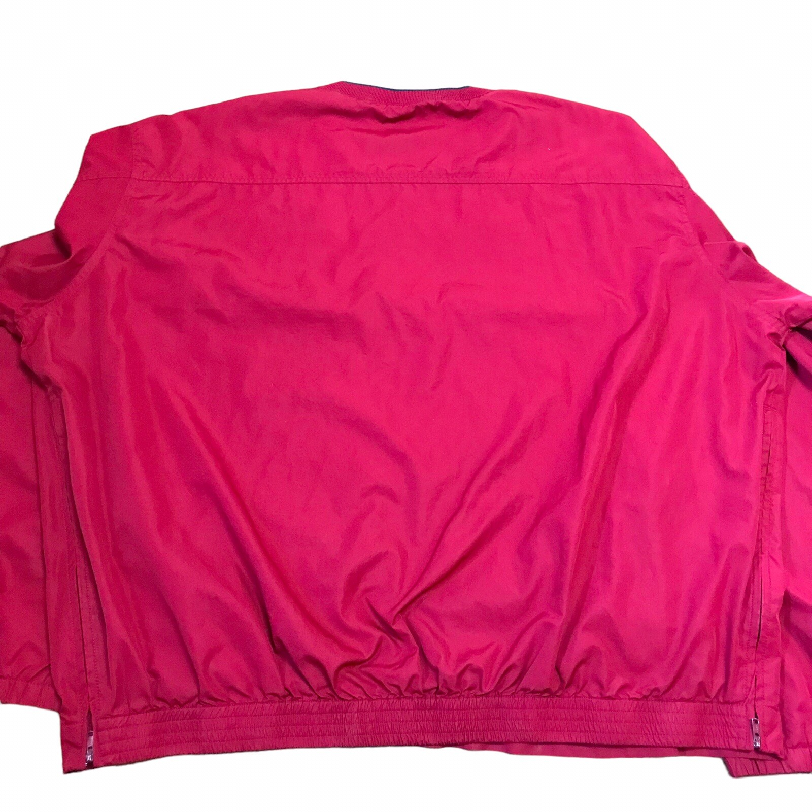 Polo da golf vintage XXL pullover rosso leggero frangivento blu navy logo piccolo pony