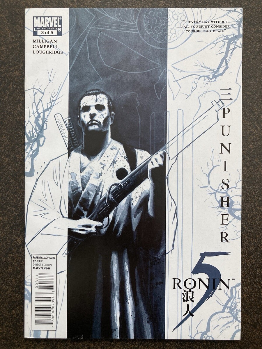 5 RONIN #3 PUNISHER DAVID AJA VARIANT & REGULAR COVER SET 2011
