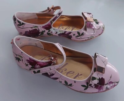 Ted Baker Girls Floral Print Occasion Shoes- jnr UK