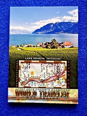 2017 Upper Deck Goodwin Champions World Traveler Map Relics Lake Geneva WT-22