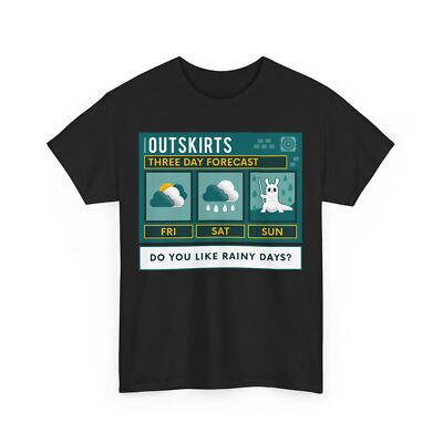Slugcat Weather Forecast Unisex T-Shirt. Rain World video game. Lizard. Indie.