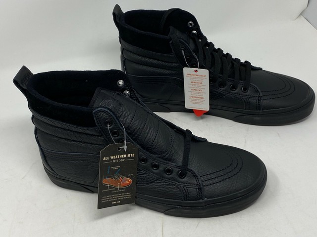 vans sk8 hi mte leather black