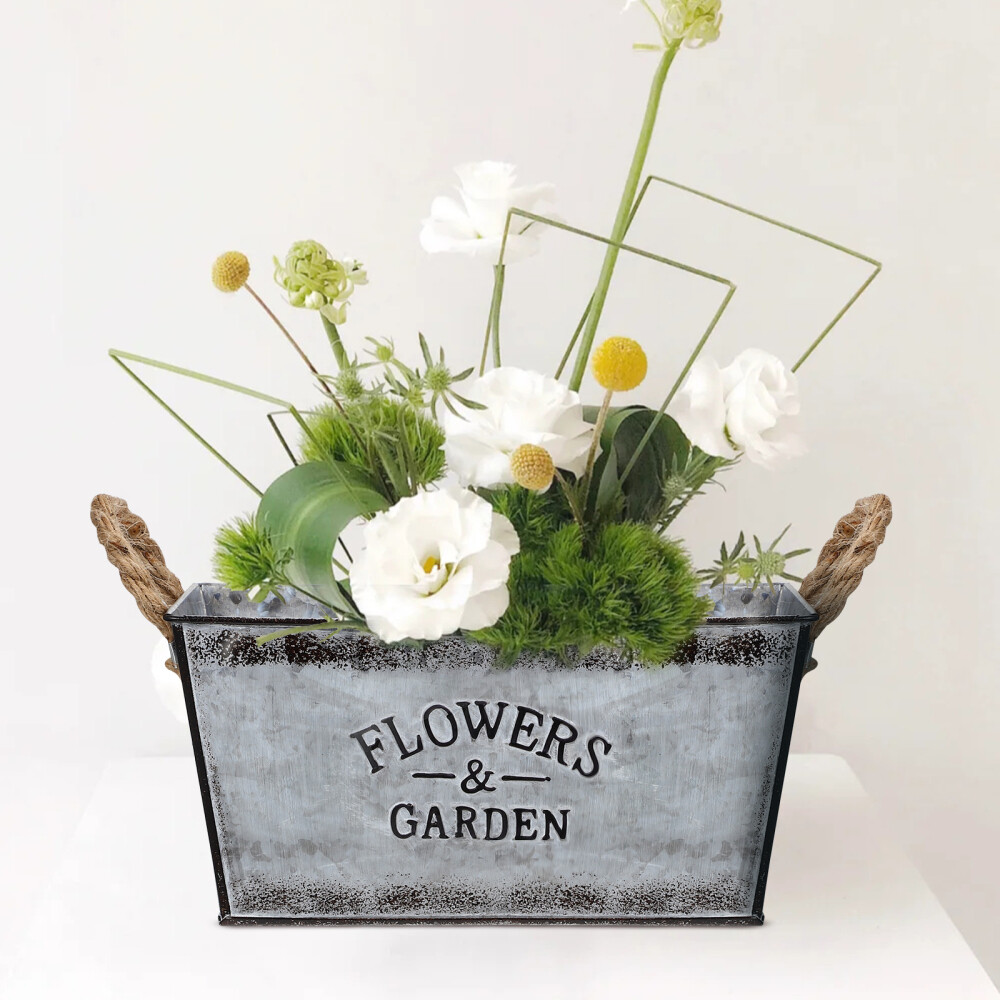 Home Decoration Flower Pot Metal Bucket Display Buckets