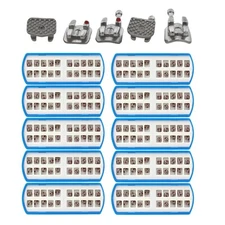 Creative Galaxy Orthodontic Brackets Mini Roth MBT 022 Low Profile Sandblasted
