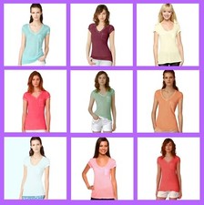 Calvin Klein  V-Neck Pocket T-Shirt Women's Small or Medium 30 NWT