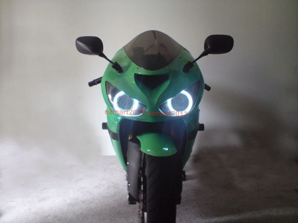 para Kawasaki Ninja ZX6R 03-06 Dream Color RGB LED Halo Anillo Flujo Persecución Luz Foto 4 de 4
