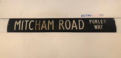 Mitcham Road Purley Way - London Bus Destination Blind May22 1980 42''