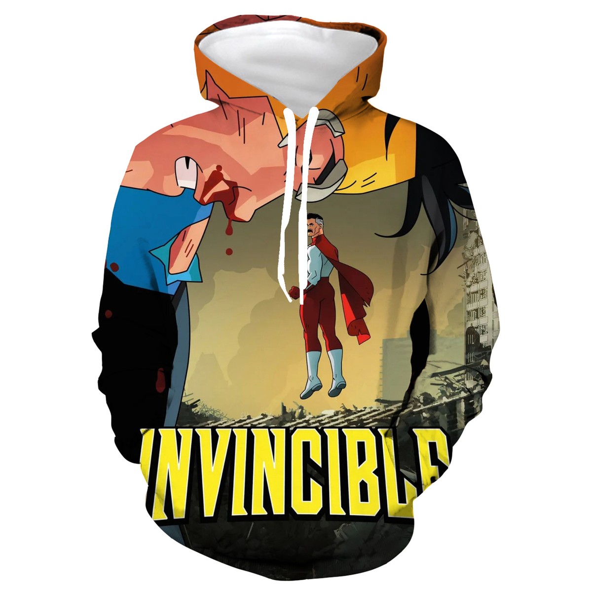 Costume Halloween Anime Felpa Con Cappuccio Invincible Mark Grayson - Costume Cosplay, Stampa 3D, Per Halloween E Eventi Costume Supereroe