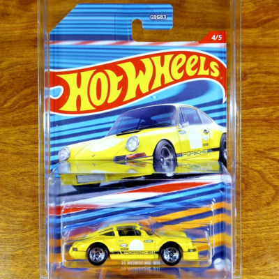 Hot Wheels Racing Circuit '71 Porsche 911 Yellow Black Stripes 5