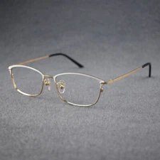 Titanium Ultra Light Oval Eyeglasses Frames Eyewear Glasses for Womens