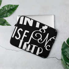 mbti in black bg Laptop Sleeve