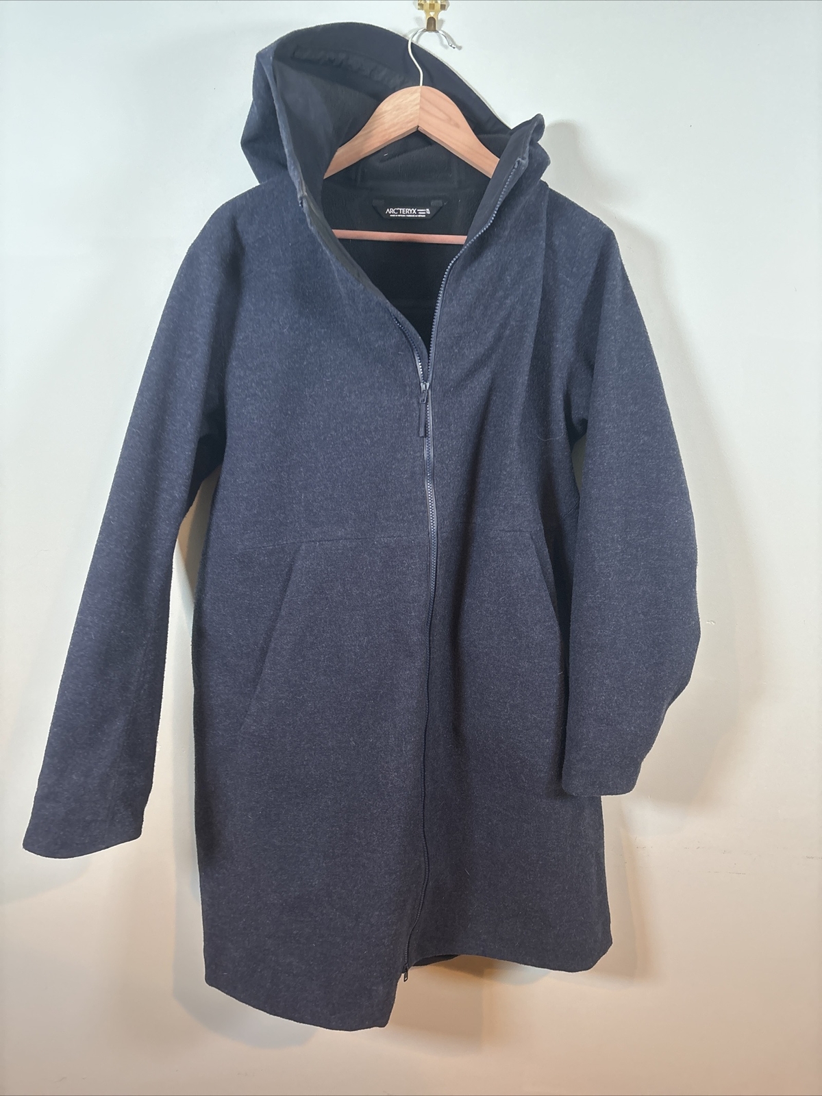 ARC'TERYX Soprabito donna lana Arcteryx Parks taglia Xl blu grigio foderato in pile