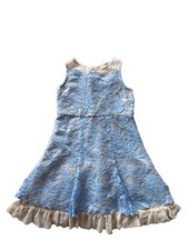 NWT Zunie Girls 5 Periwinkle Lace Sleeveless Dress NEW