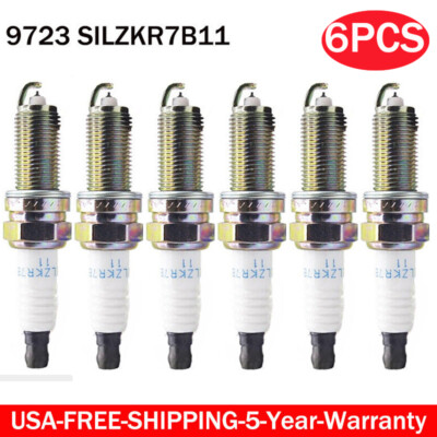 6PCS #9723 Spark Plugs - Laser Iridium SILZKR7B11 For Hyun dai