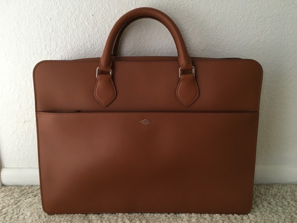 Louis Cartier Document Holder Camel Men's Briefcase