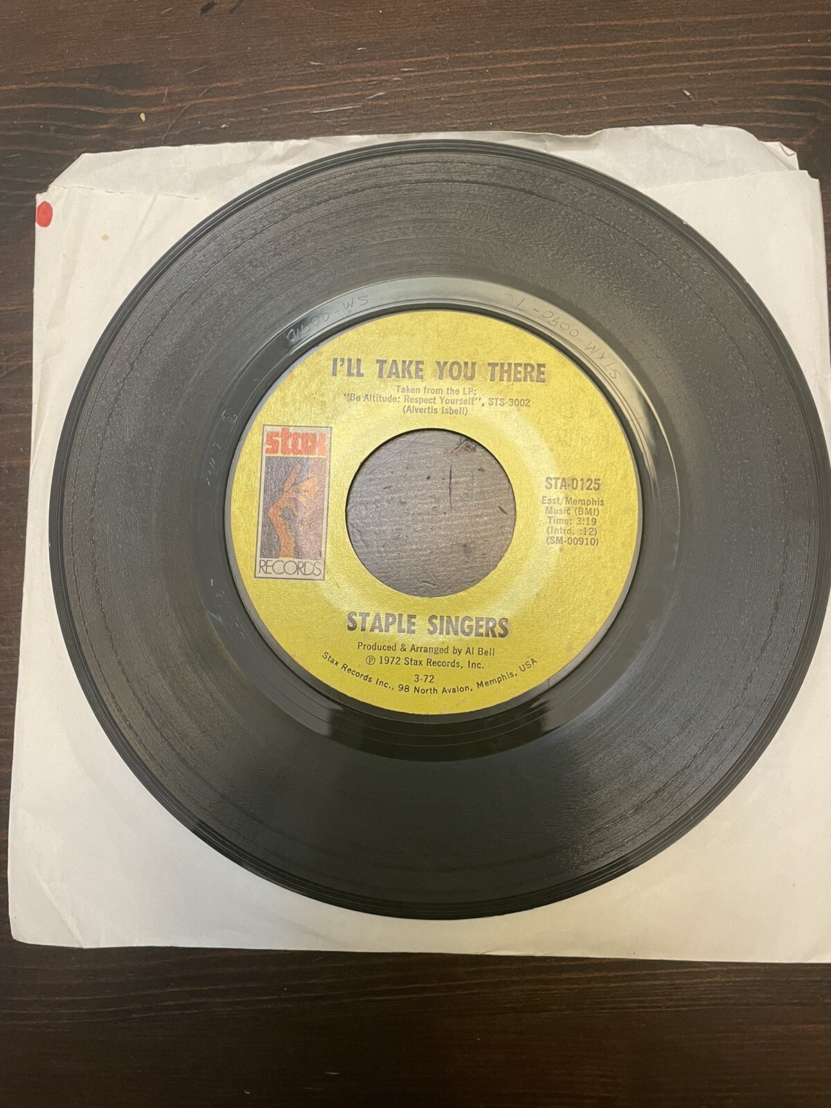 Staple Singers Im Just Another Soldier - Ill take you there Stax 45 Soul Record
