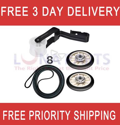 Maytag MEDC215EW1 Dryer Rollers Belt Pulley Kit