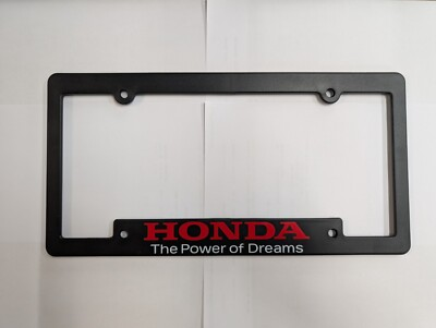 #ad Honda Collection Authorized quot;The Power of Dreamsquot; Brand New License Frame Plate $9.99