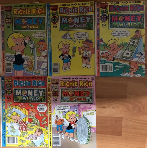 Richie Rich Money World 1980+ LOT #48, 50, 54, 55, 57