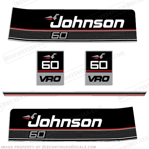 Fits Johnson 1989 - 1990 60hp VRO Decals - Bild 1 von 1