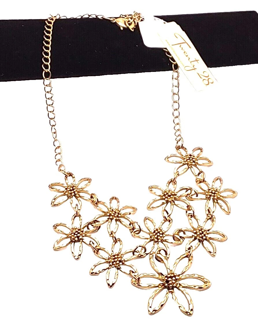 Collares y colgantes de moda chapados en oro amarillo para babero