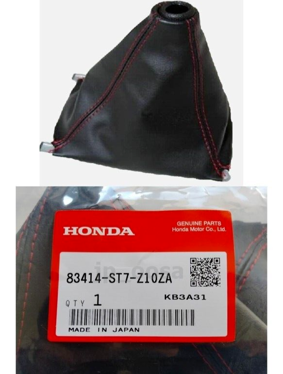 Honda Acura Genuine OEM 83414-ST7-Z10ZA Red Stitch Shift Boot