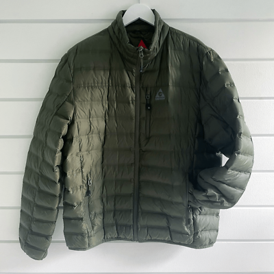 Gerry Fill Power 650 Men's Green Full Zip Puffer Jacket Size Gerry Fill Power 650 Men's Green Full Zip Puffer Jacket Size