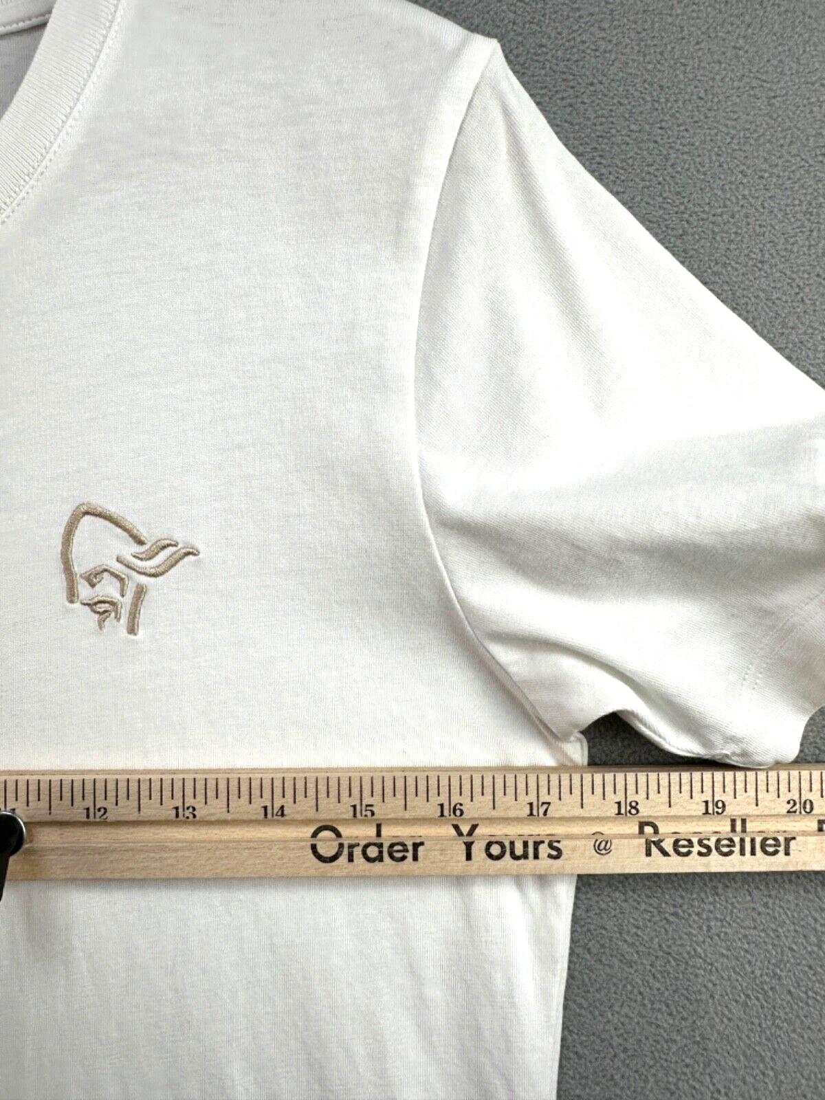 narrona short sleeve crew viking logo norway outdoors shirt