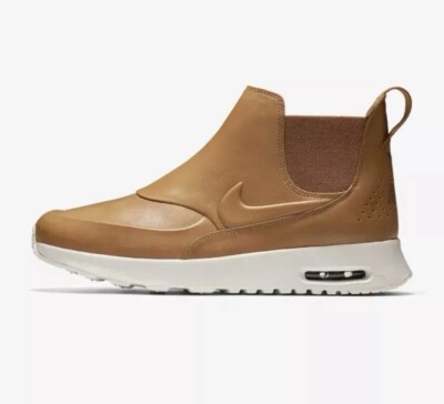 Womens Size Nike Air Max Thea Mid Ale Brown Leather Boot 859550-200