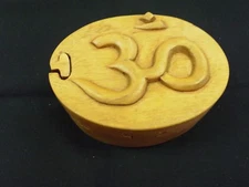 OHM SYMBOL WOOD PUZZLE BOX