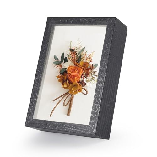 4x6 Small Shadow Box Frame Display Case with Real Glass,Display Case Box for