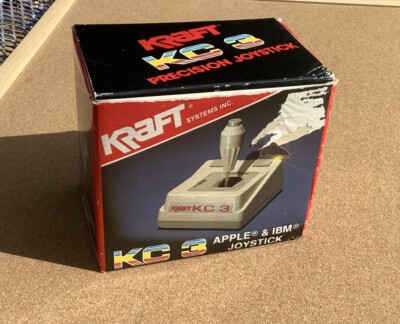 Kraft KC 3 Joystick Apple II & IBM PC Compatible KC3 W/ Box LNIB