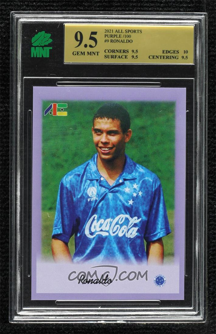 2020-21 All Sports #9 Ronaldo MNT 9.5 graded PURPLE 024/100