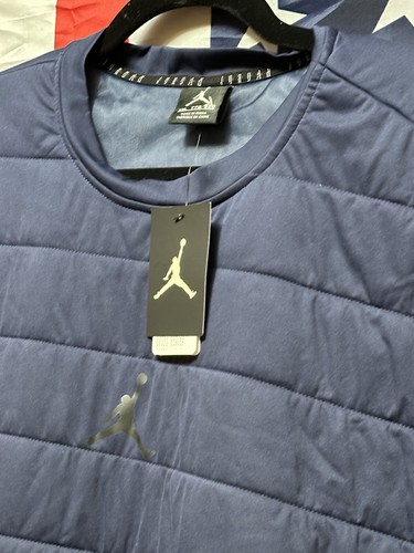 NIKE Jordan 23 Aerolayer Tech Quilted NAVY BLUE Training Sweatshirt NEW Mens 2XL - Picture 4 of 8