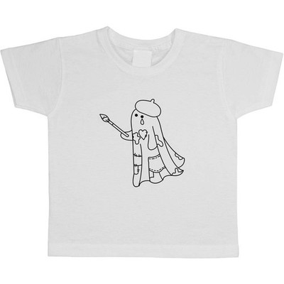 ''Crying Cute Ghost Artist'' Kinder / Kinder Baumwoll T-Shirts (TS056820)