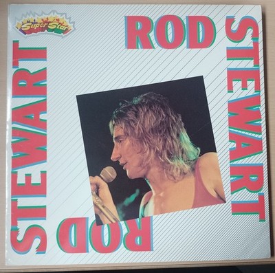 LP Rod Stewart - Super Star 1982 Booklet Italy professionell ger. neuwertig