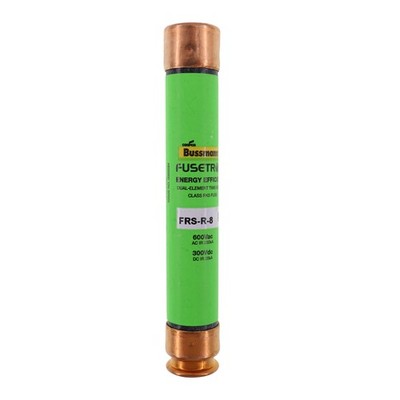 BUSSMANN FRS-R-8 DUAL CLASS RK5 BLADE FUSE, 600VAC/300VDC, 8-AMP