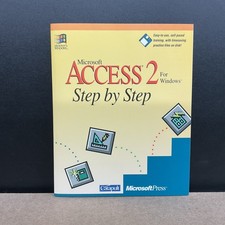 Microsoft Access 2 Windows Step By Step MicrosoftPress Floppy Vintage Computing