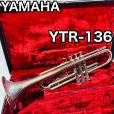 YAMAHA YTR-136 Trumpet Silver musical instrument Used