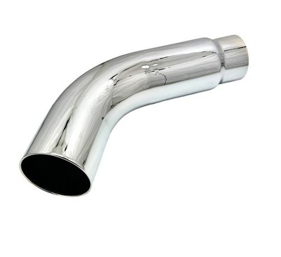 Diesel Elbow 4.00 Inlet  5.00 X 23.00 WES50023-400-HP-RS Polished Rolled Edge 30