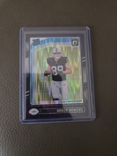 2024 Panini Donruss Optic - Rated Rookie Brock Bowers #215 Purple Shock Prizm 